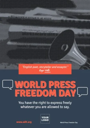 Edit a World Press Day banner