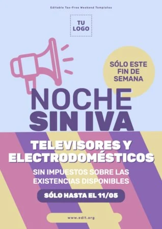 Edita un flyer de Día sin IVA