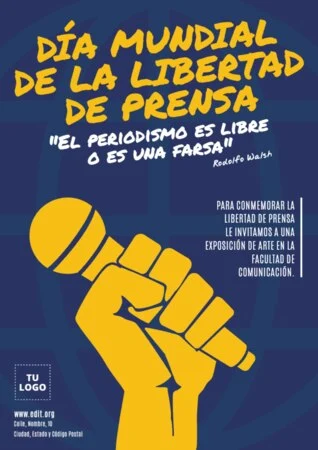Edita un banner de Libertad de Prensa