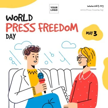 Edit a World Press Day banner