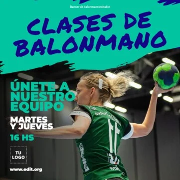 Edita un póster de Balonmano