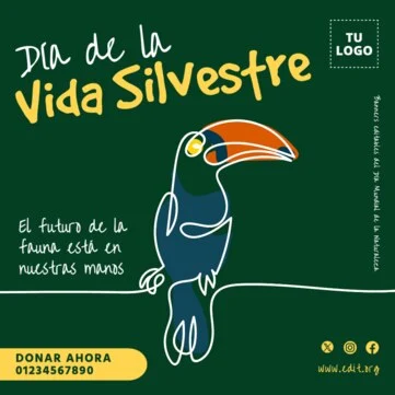 Edita un flyer de naturaleza