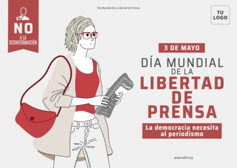 Edita un banner de Libertad de Prensa