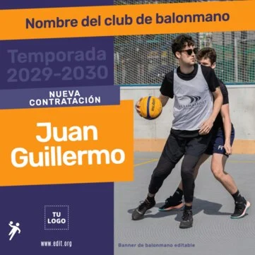 Edita un póster de Balonmano