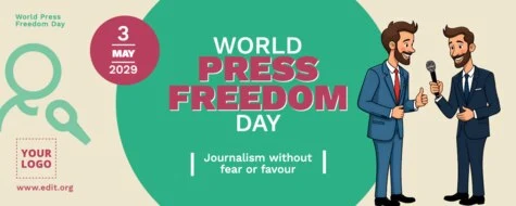 Edit a World Press Day banner