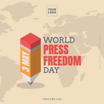 Edit a World Press Day banner