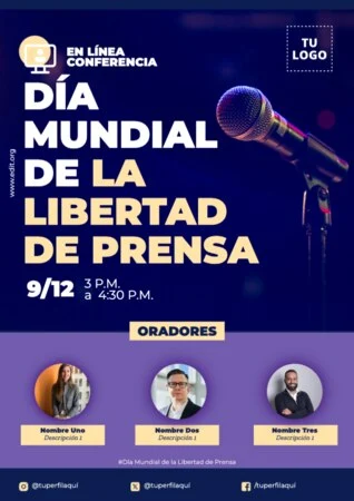 Edita un banner de Libertad de Prensa