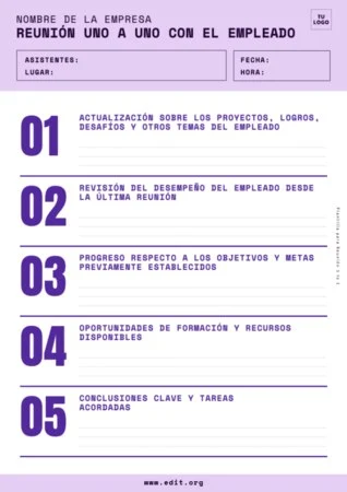 Edita una plantilla A4