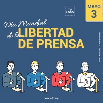 Edita un banner de Libertad de Prensa