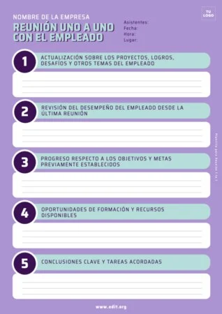 Edita una plantilla A4