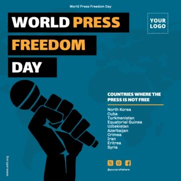 Edit a World Press Day banner