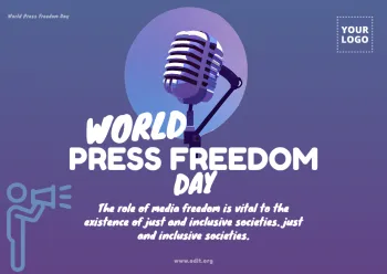 Edit a World Press Day banner