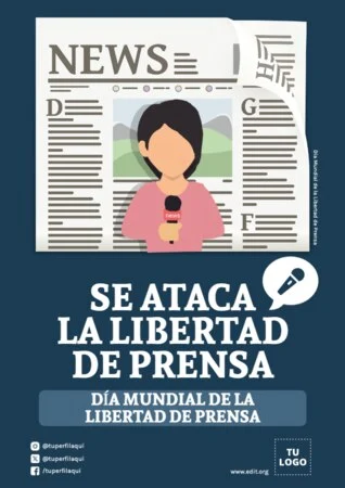 Edita un banner de Libertad de Prensa