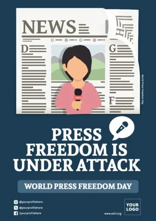 Edit a World Press Day banner