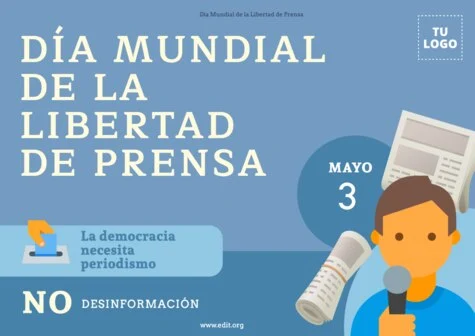 Edita un banner de Libertad de Prensa