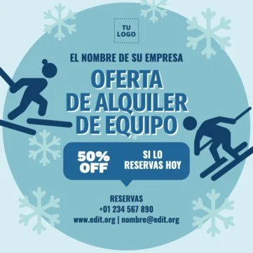 Edita un letrero para tiendas de material de montaña