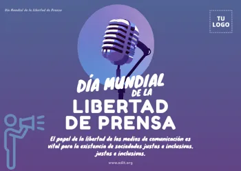 Edita un banner de Libertad de Prensa