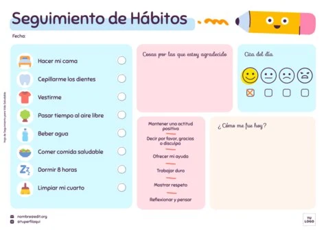 Edita una hoja de seguimiento