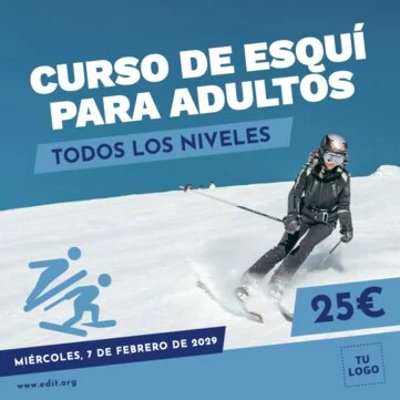 Edita un letrero para tiendas de material de montaña