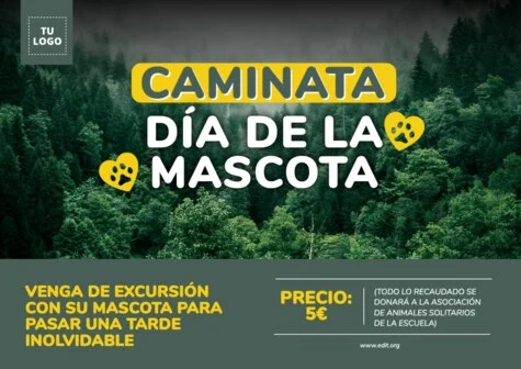 Edita un folleto para caminatas