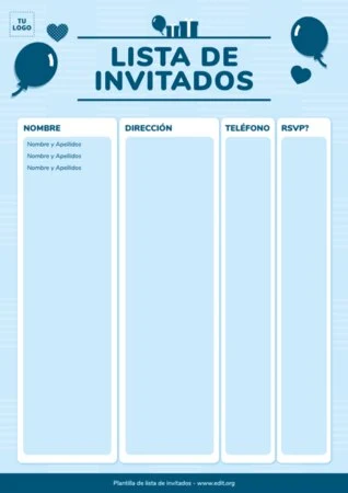 Edita una Lista de Invitados