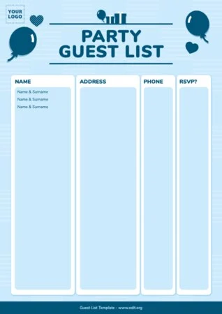Edit a Guest List