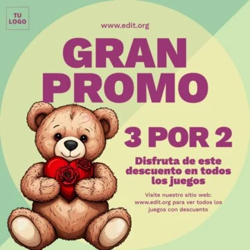 Edita un diseño para jugueterías