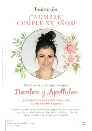 Edita una invitación a Cumpleaños