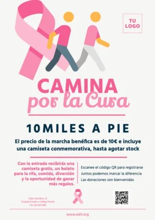 Edita un folleto para caminatas