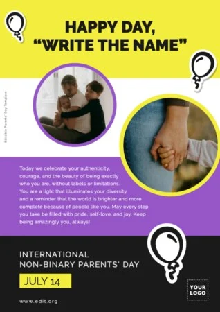 Modifier une affiche pour la Journée des parents