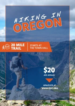 Edit a design to promote hikes