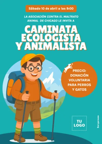 Edita un folleto para caminatas
