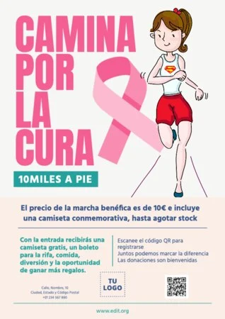 Edita un folleto para caminatas