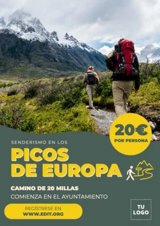 Edita un folleto para caminatas