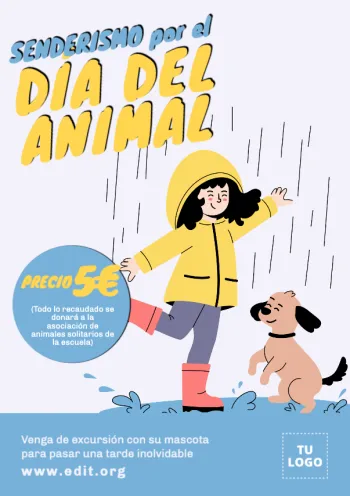 Edita un folleto para caminatas