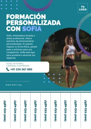 Edita un flyer con pestañas