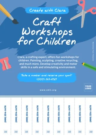 Edit a Workshop poster template