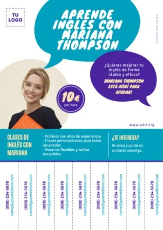 Edita un diseño para clases particulares
