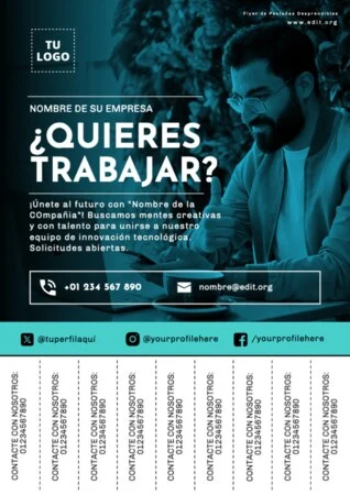 Edita un flyer con pestañas