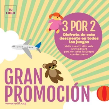 Edita un diseño para jugueterías
