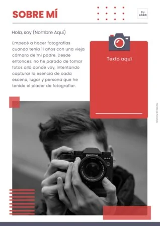 Edita flyer de fotografía