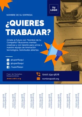 Edita un flyer con pestañas