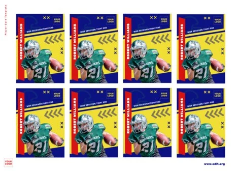 Edit a sports trading card