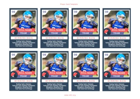 Edit a Football template