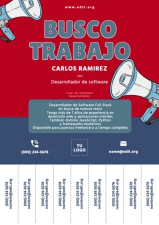 Edita un flyer con pestañas
