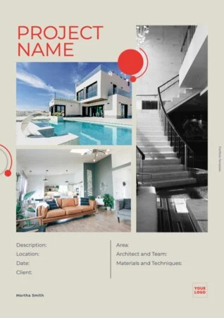 Edit a poster for architecture services