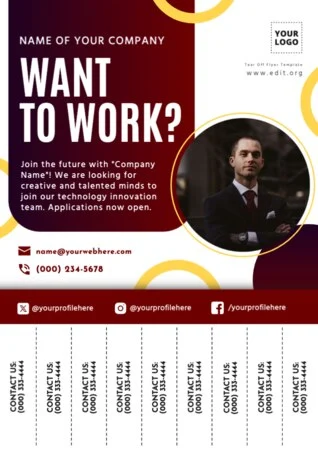 Edit a staff wanted design