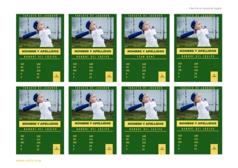 Edita un diseño de béisbol