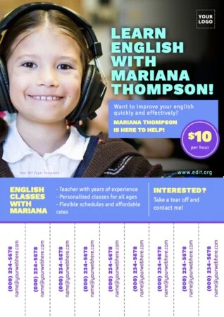 Edit a template for your language classes