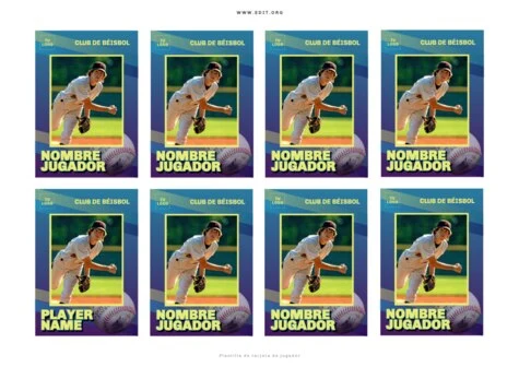 Edita un diseño de béisbol